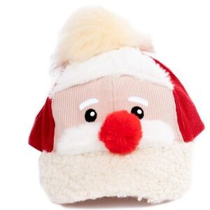 Holiday Time Sherpa Fleece Santa Party Baseball Cap Hat Unisex New No Tags